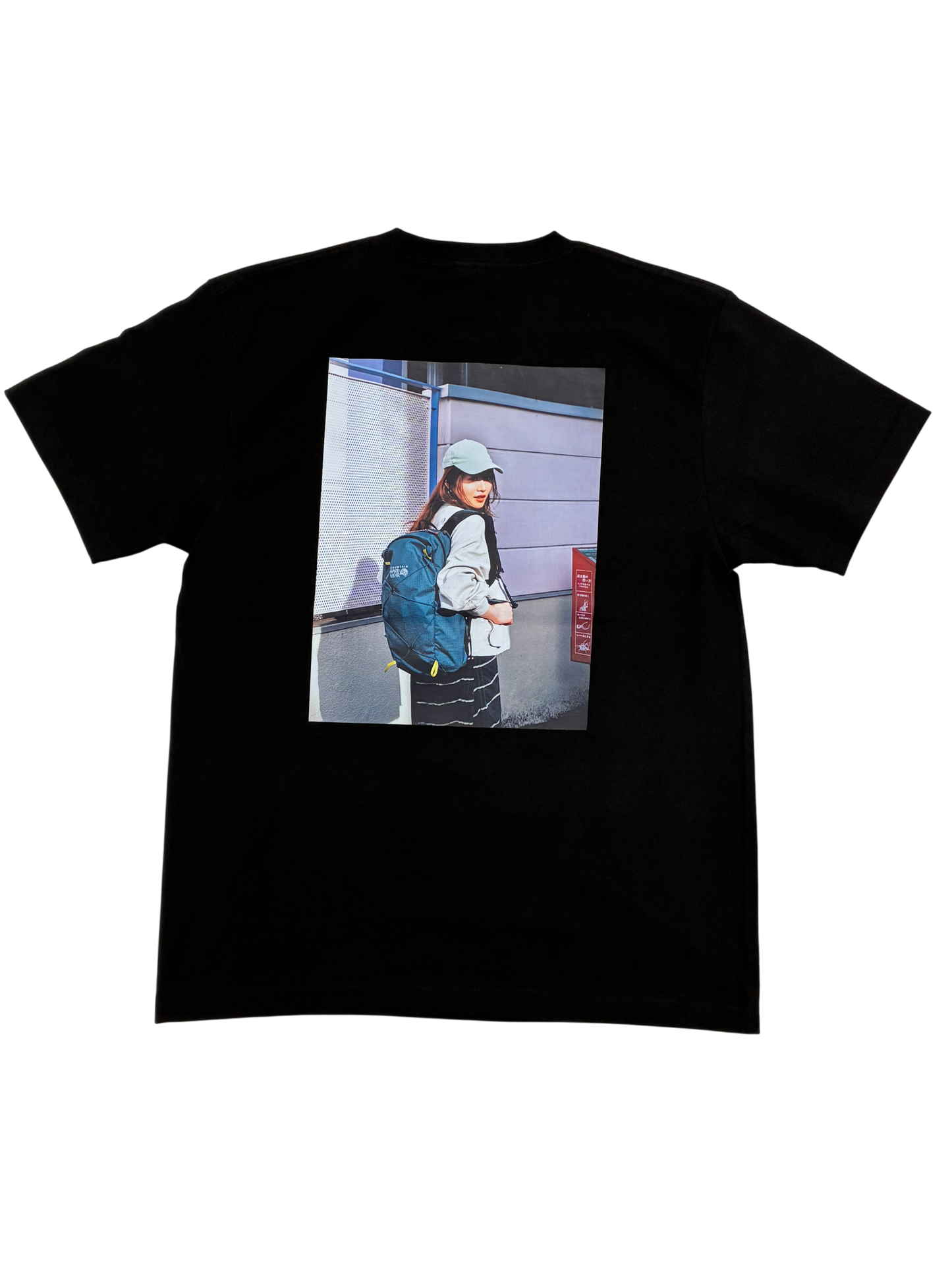 フォトTシャツ (ブラック)